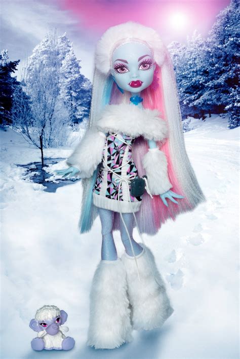 She is a Sea Monster and Nymph and student and the fiercest Monster at Monster High. . Abbey bominable monster high doll